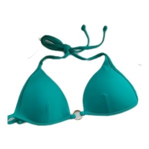 CIA Maritima Padded Triangle Green Bikini Top Medium